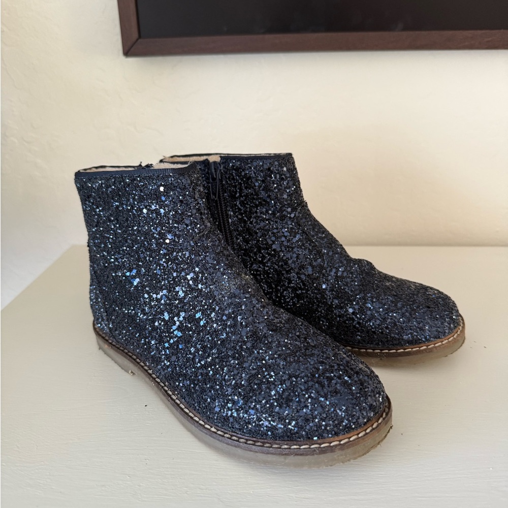 Boden Sparkle Ankle Boots - Midnight Blue